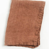 Stone Washed Linen Tea Towel, Terra Cotta