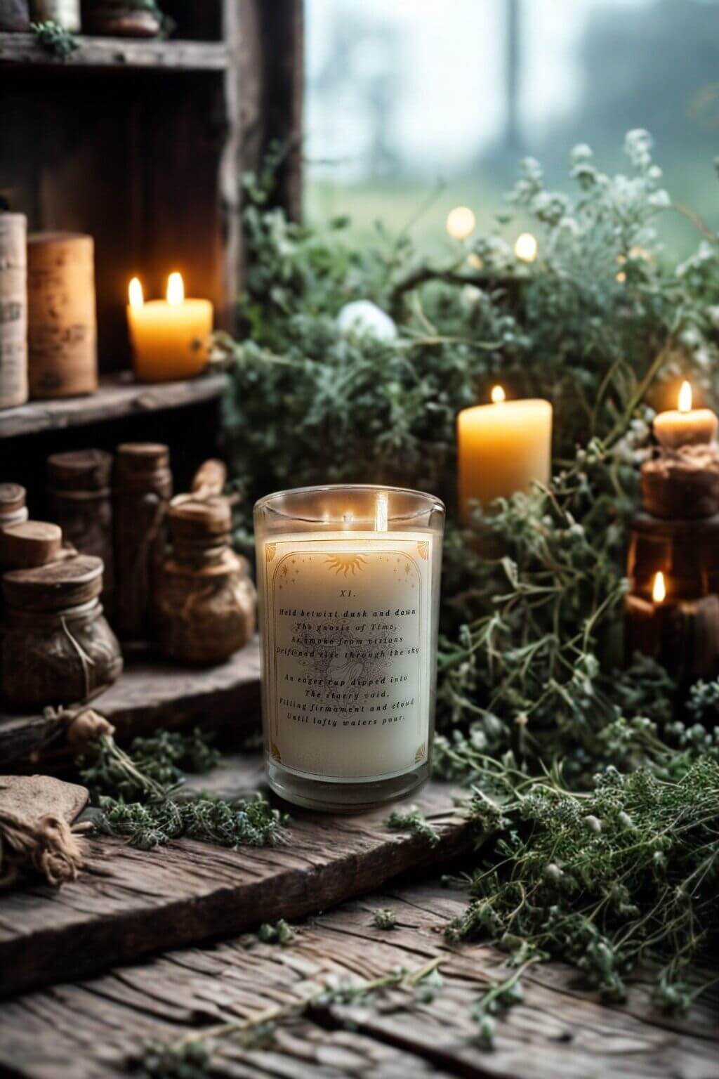 Aquarius Zodiac Candle | for the Celestial Visionary