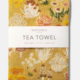 Mushroom Melange Linen Tea Towel