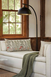 Mushrooms + Ferns Lumbar Pillow Cover