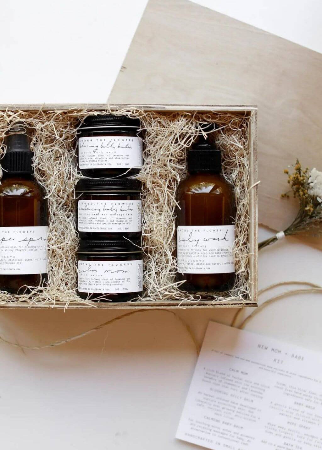 Cultiverre Bespoke Gift Set Collection | Wooden Gift Box filled with self care products