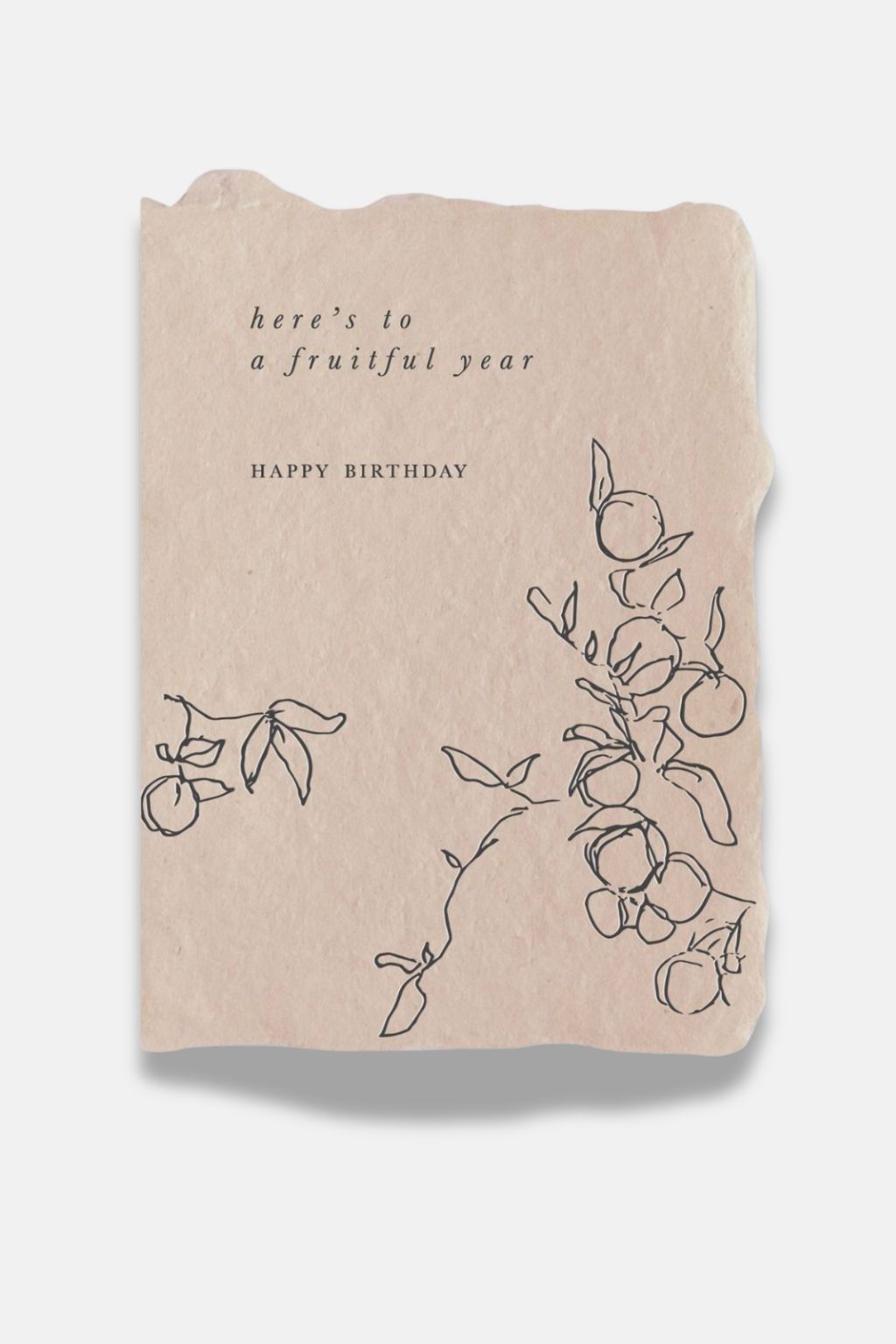 A Fruitful Year | Handmade Paper Birthday Card