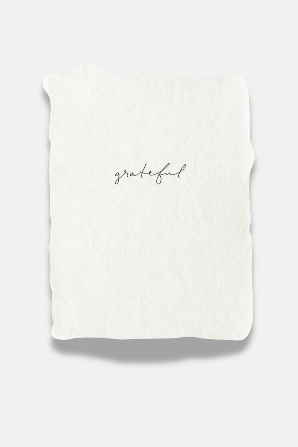 Grateful | Natural Handmade Paper Note Card Set