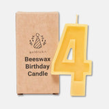 Handcrafted Beeswax Birthday Number Candles