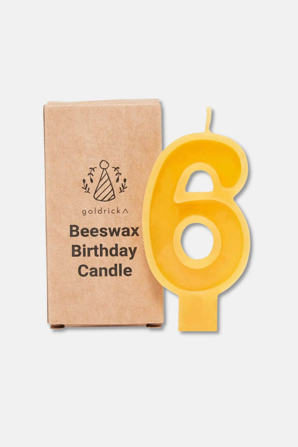 Handcrafted Beeswax Birthday Number Candles