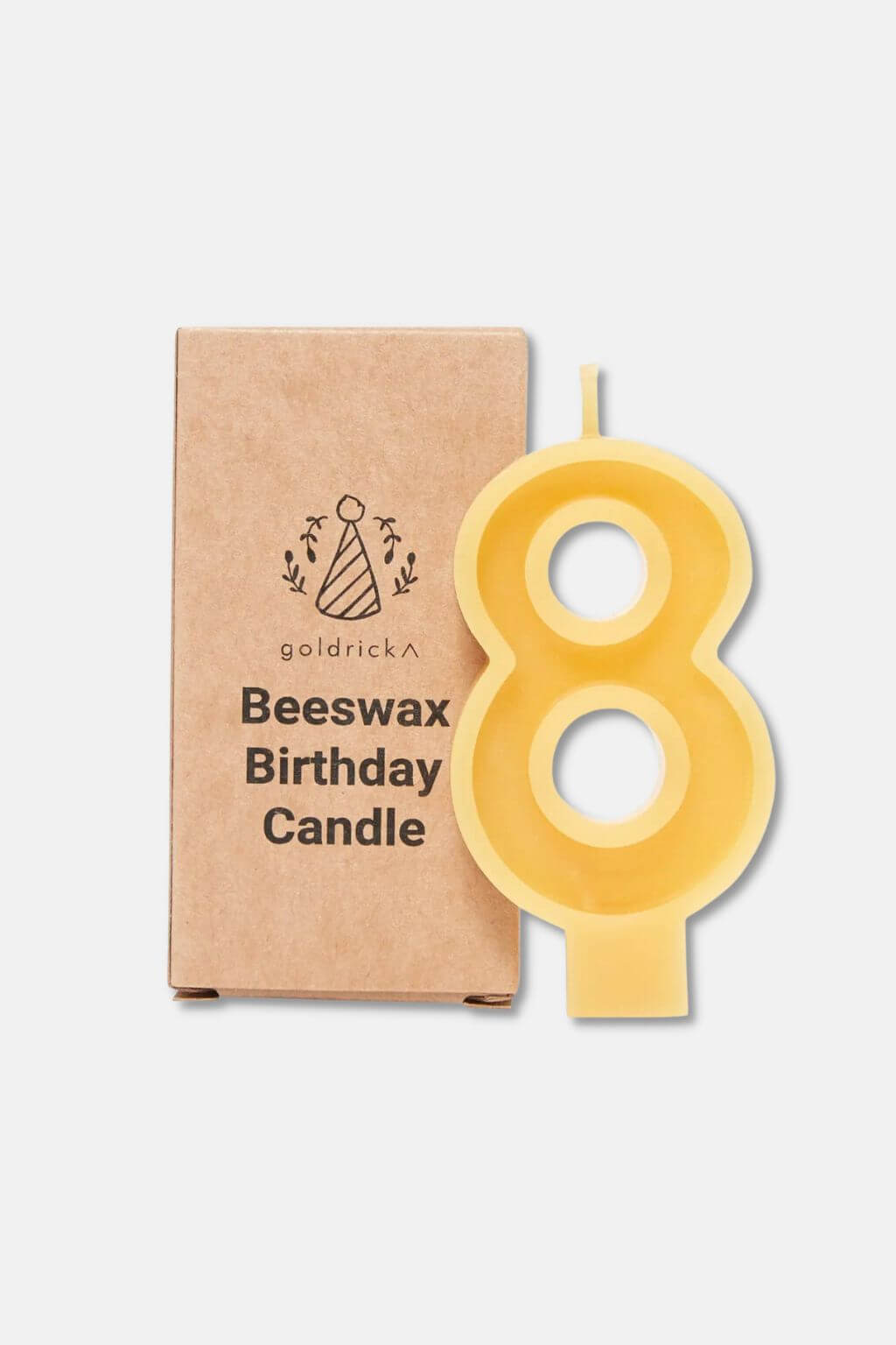 Handcrafted Beeswax Birthday Number Candles