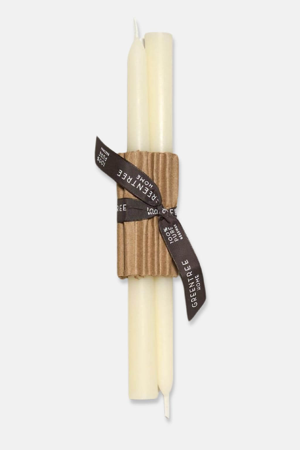 10" Cream Beeswax Taper Candles