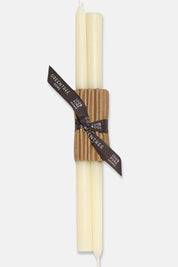12" Cream Beeswax Taper Candles