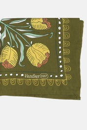 Adele Bandana | Vibrant Tulips on Olive