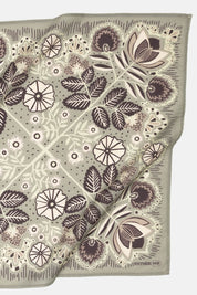 Esther Bandana | Elegant Greige Floral
