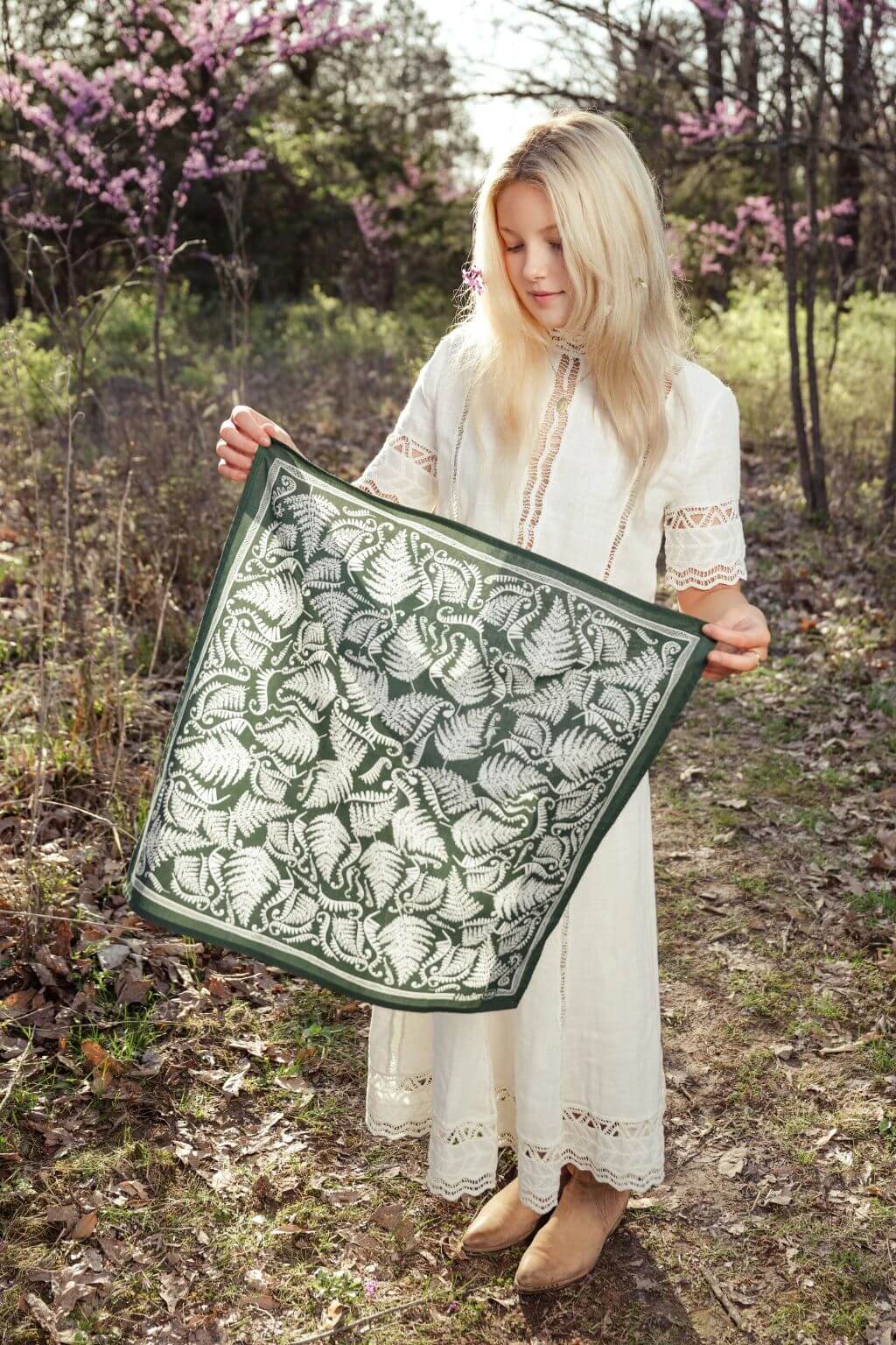 Fern Bandana | Wild Fronds + Woodland Whimsy