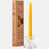 Yellow Beeswax 8" Taper Candles, Box of 4