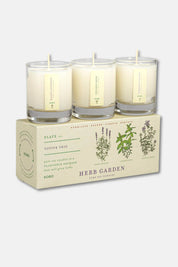 Herb Garden - Plant the Box Votive Candle Trio
