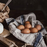 Blue Stripe Heritage Linen Kitchen Towel
