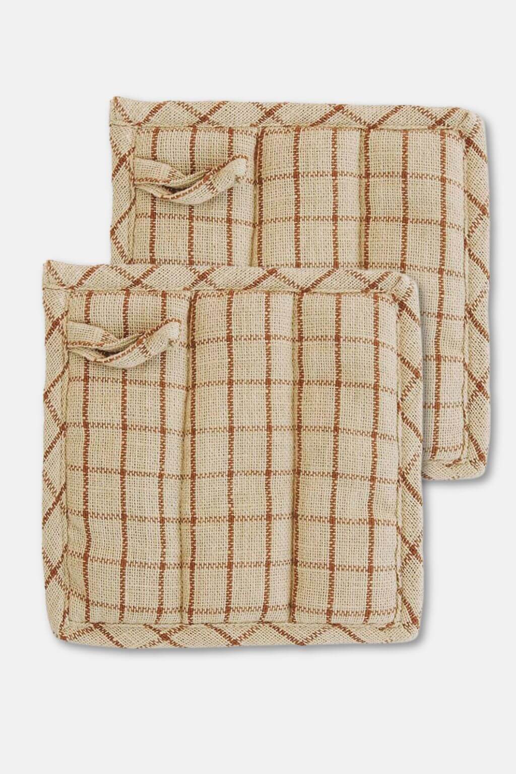 NORDIC Pot Holders | Sand Grid (Set of 2)