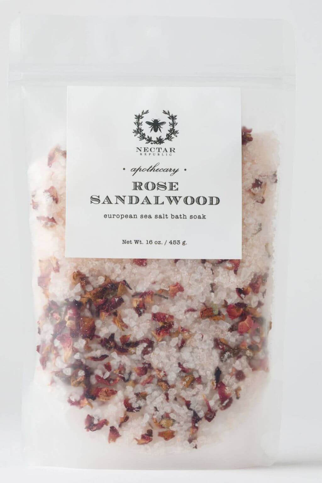 Rose Sandalwood European Sea Salt Bath Soak
