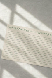 Back of Artichoke Recipe Card with lined space for directions