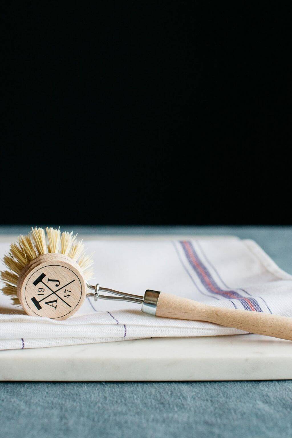 French Beech Wood Handled Dish Brush Andree Jardin