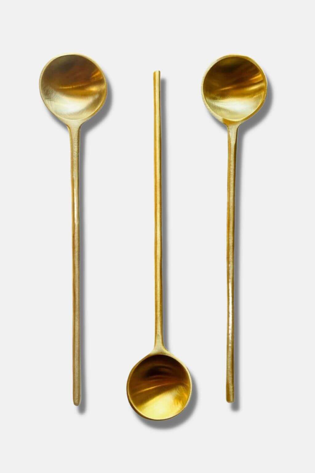 Olive Spoon, Brass Finish – Cultiverre