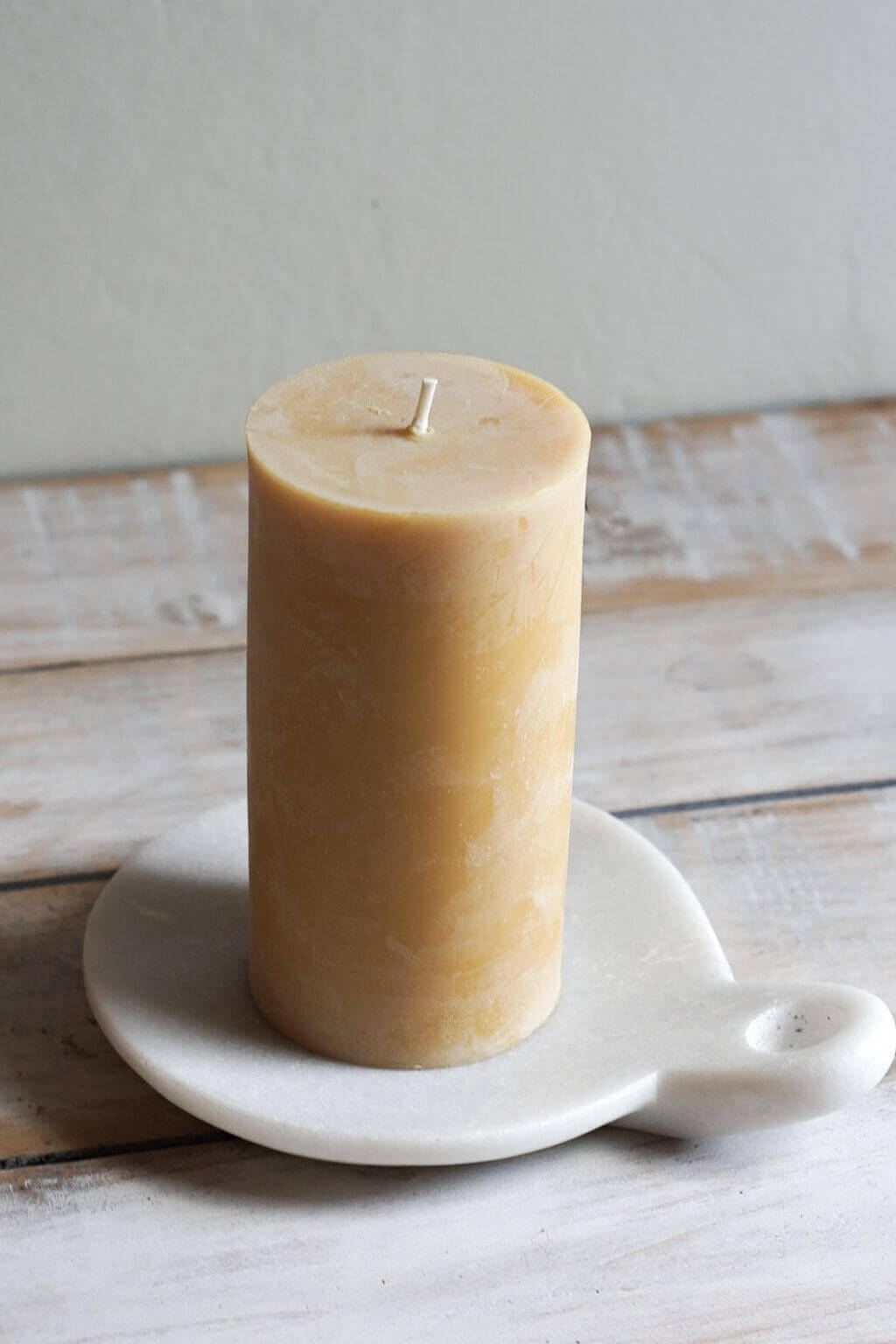 Pure Beeswax Pillar Candle, 100 hour Artisan Made