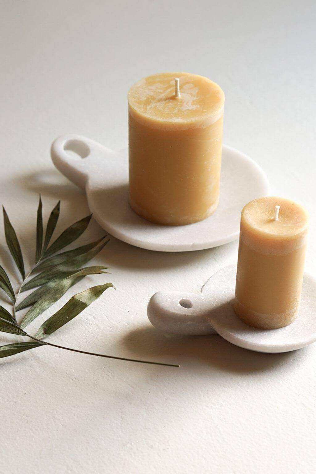 Pure Beeswax Pillar Candle, 80 hour Artisan Made