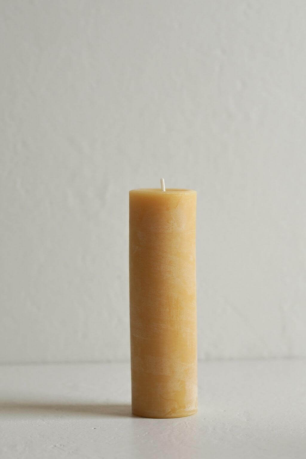 Pure Beeswax Skinny Pillar Candle, 60 hour Artisan Made