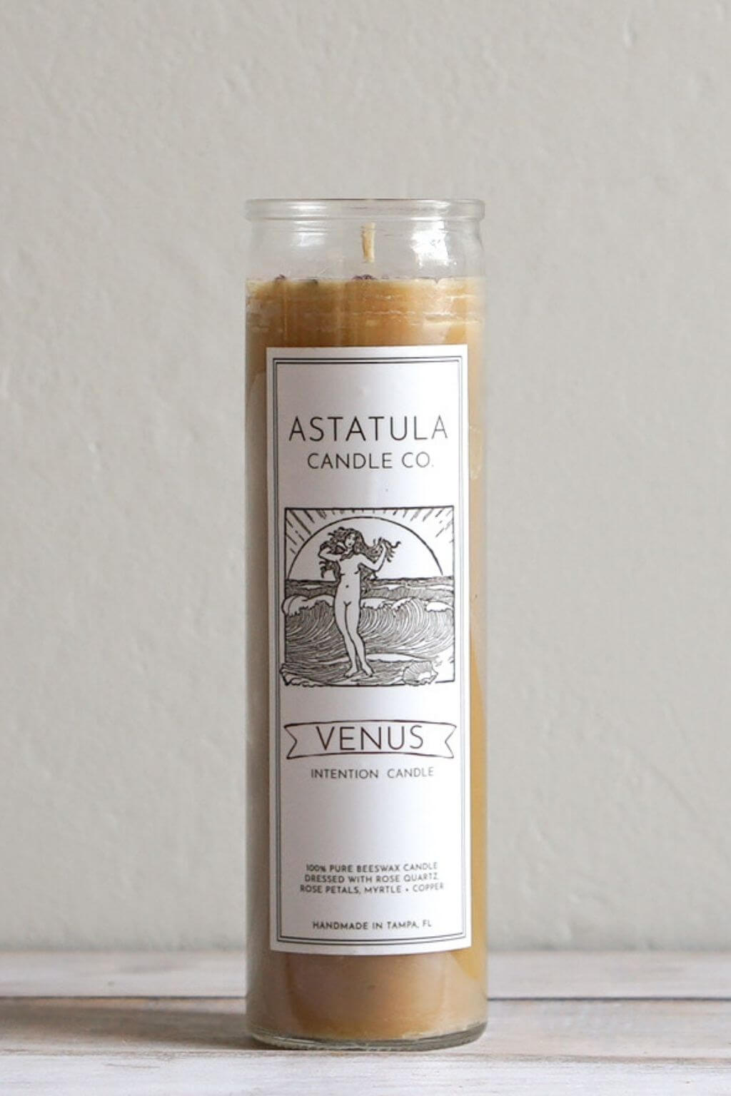 Beeswax Venus Intention Meditation Candle Astatula Candle Co.