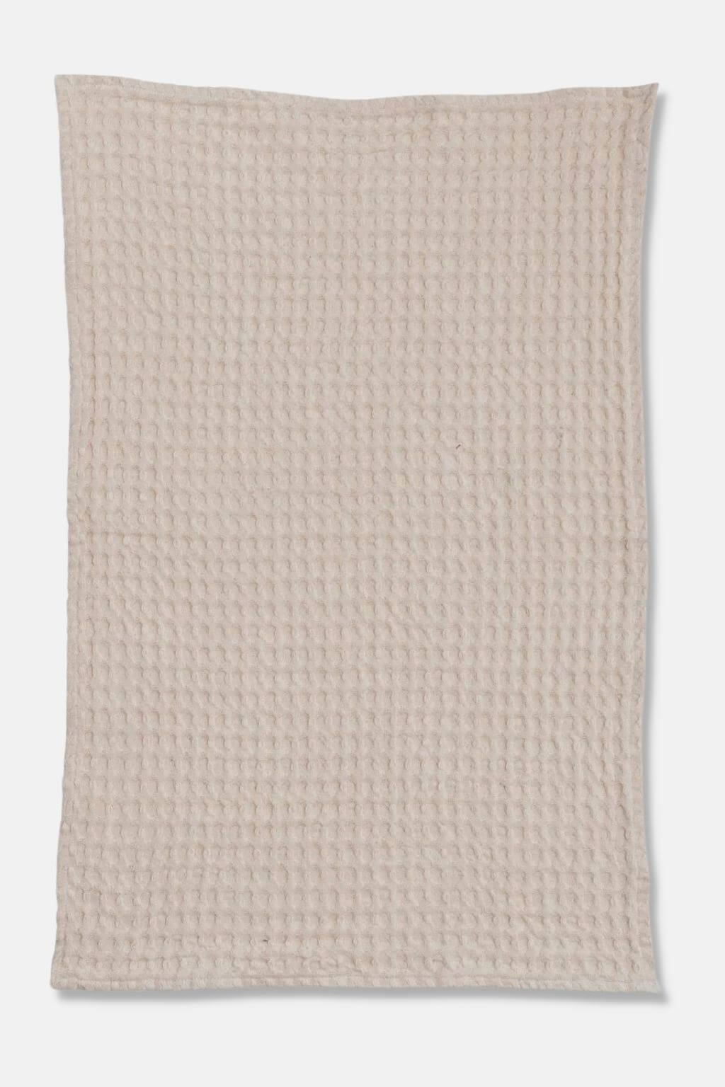 Stonewashed Cotton Waffle Weave Tea Towel