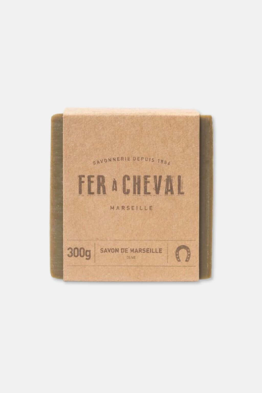Fer à Cheval Genuine Olive Oil Marseille Soap Cube - Olive Green