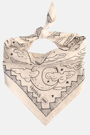 Ivory Desert Bandana | Cactus + Mountains