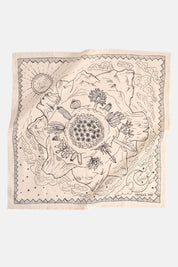 Ivory Desert Bandana | Cactus + Mountains
