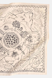 Ivory Desert Bandana | Cactus + Mountains