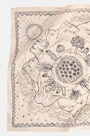 Ivory Desert Bandana | Cactus + Mountains