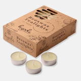 White Beeswax Tealight Candles, Box of 24