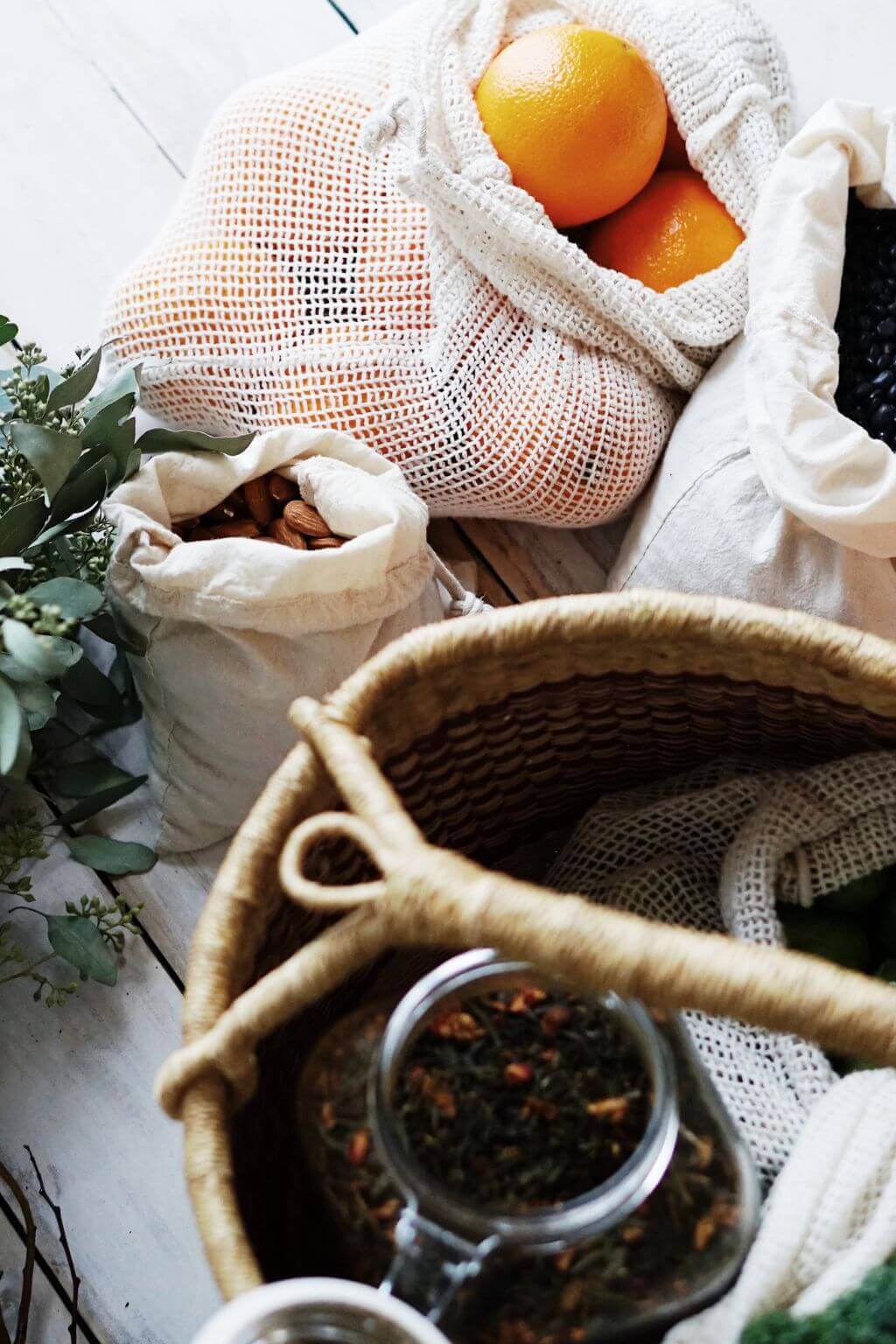 Organic Cotton Produce Bulk Bags 3pc Set