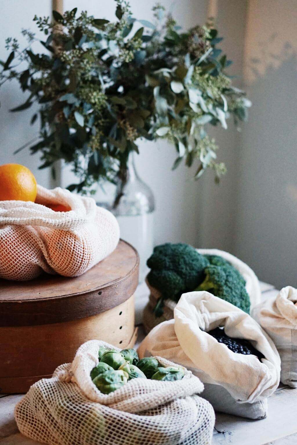 Organic Cotton Produce Bulk Bags 3pc Set