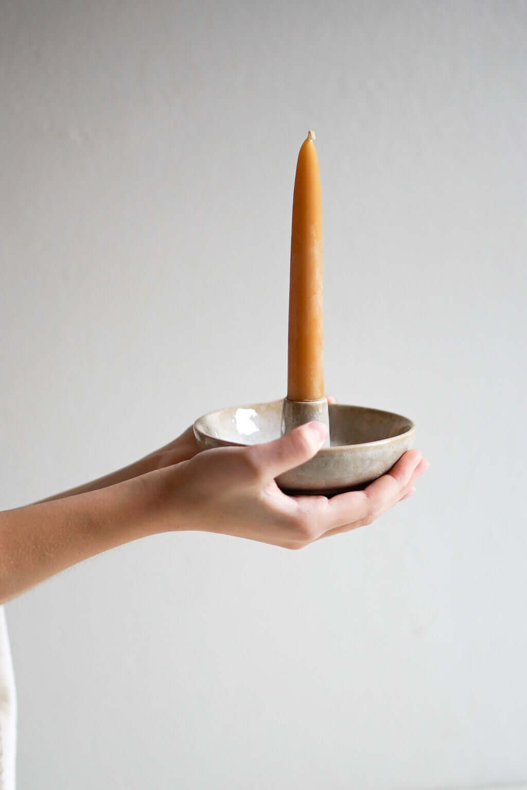 Stoneware Taper Candlestick Holder – Cultiverre