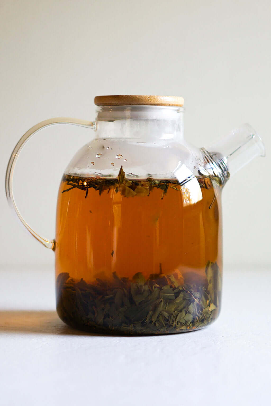 Borosilicate Glass Teapot Kettle | Bamboo Lid