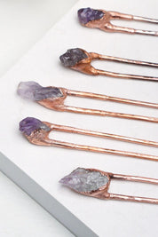 Amethyst Hair Pin