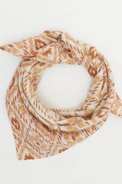 Maeve Kantha Stitch Bandana | Desert Diamonds in Sunlit Clay