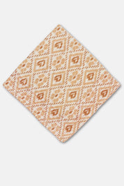 Maeve Kantha Stitch Bandana | Desert Diamonds in Sunlit Clay