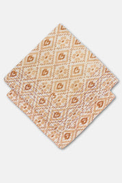 Maeve Kantha Stitch Bandana | Desert Diamonds in Sunlit Clay