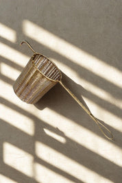 Woven Brass Tea Strainer with Handle