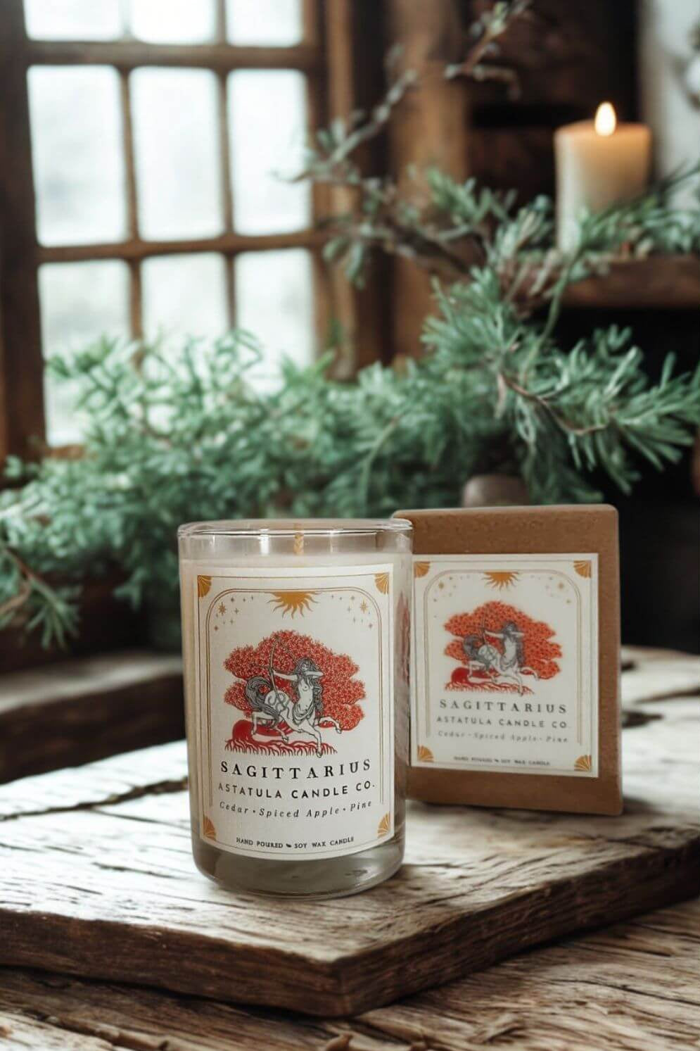 Sagittarius Zodiac Candle | for the Wanderer and the Wild-Hearted
