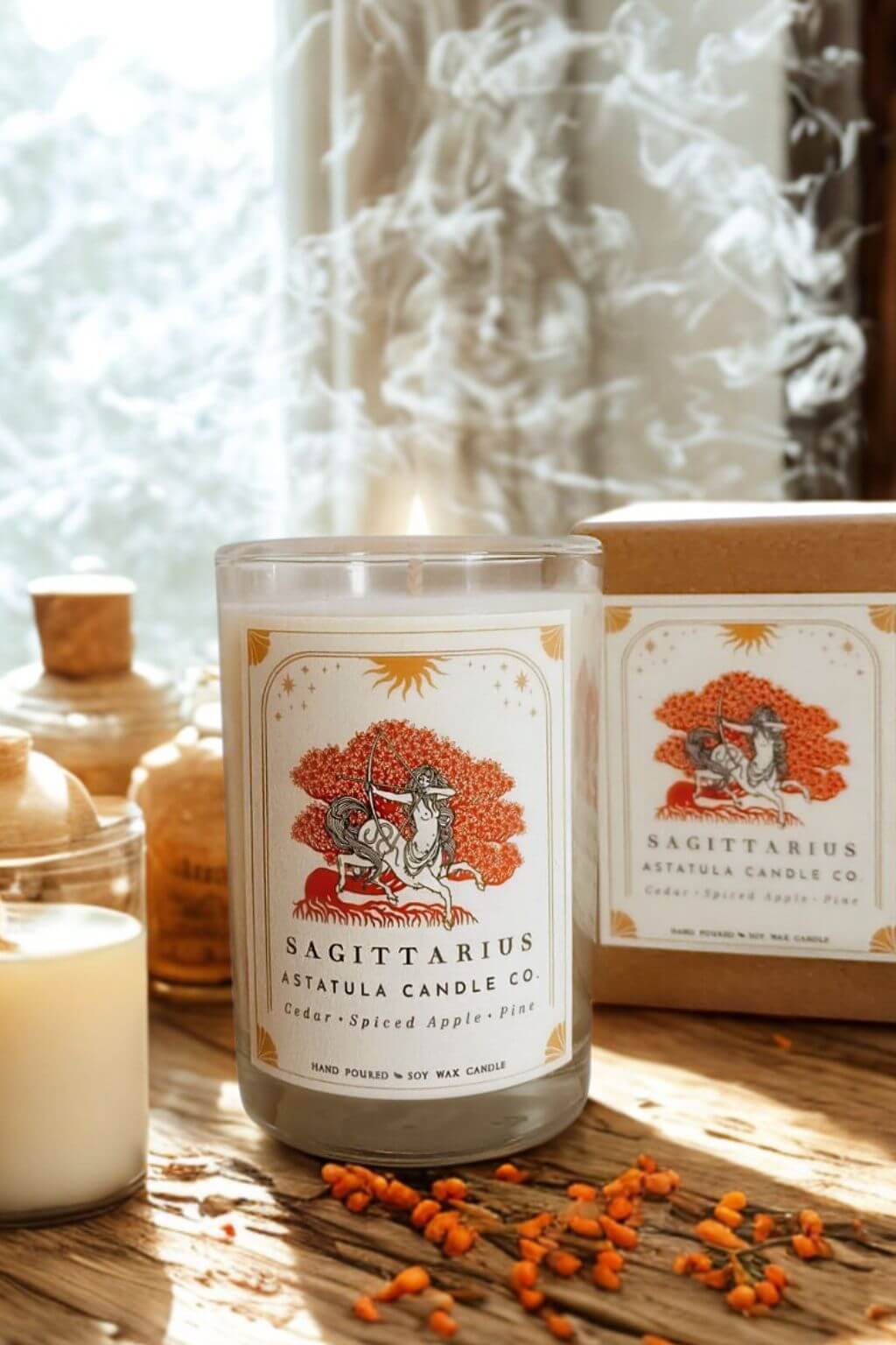 Sagittarius Zodiac Candle | for the Wanderer and the Wild-Hearted