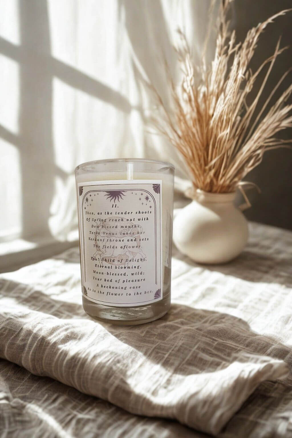 Taurus Zodiac Candle | for the Sensualist + the Grounded Soul