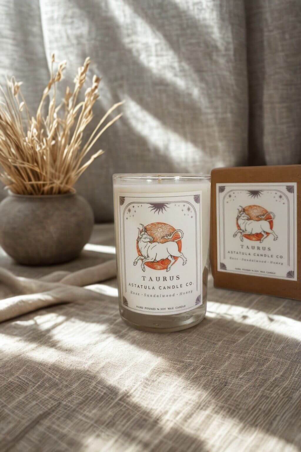 Taurus Zodiac Candle | for the Sensualist + the Grounded Soul