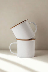 Eggshell Enamelware Cup Set