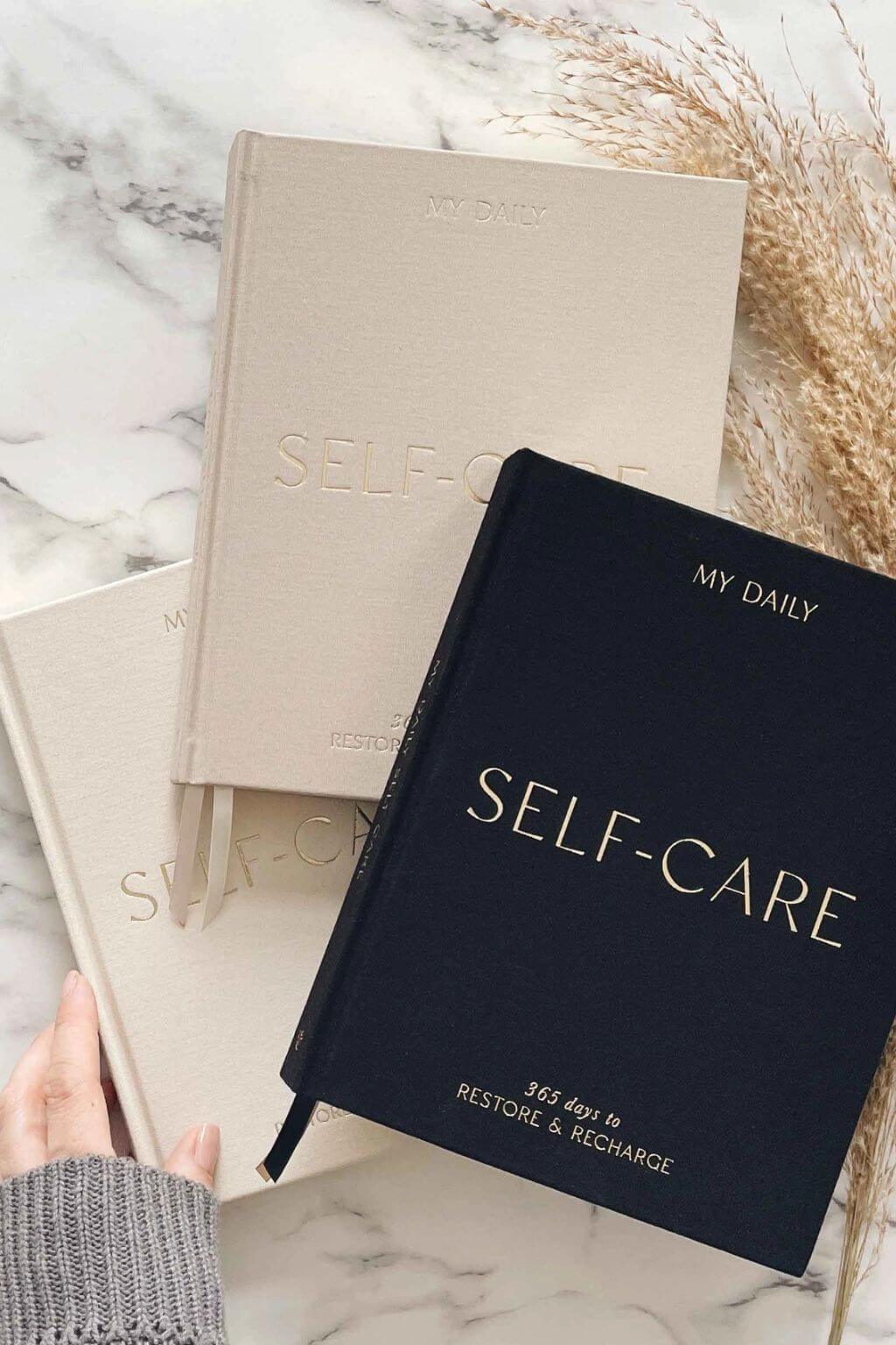 My Daily Self-Care Gratitude + Reflection Journal, Black