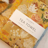 Mushroom Melange Linen Tea Towel
